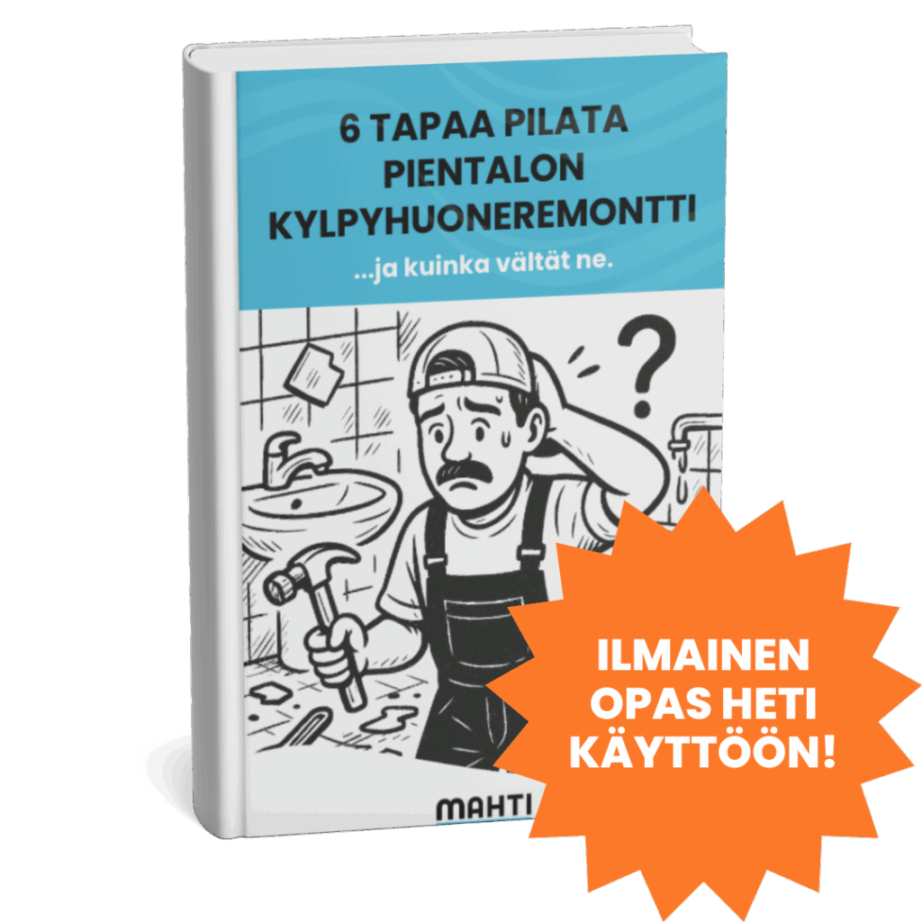 6 tapaa pilata pientalon kylpyhuoneremontti -opas, nosto